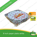 [44 pcs] 9 inch paper plate white use as disposable serving dish for all occasions