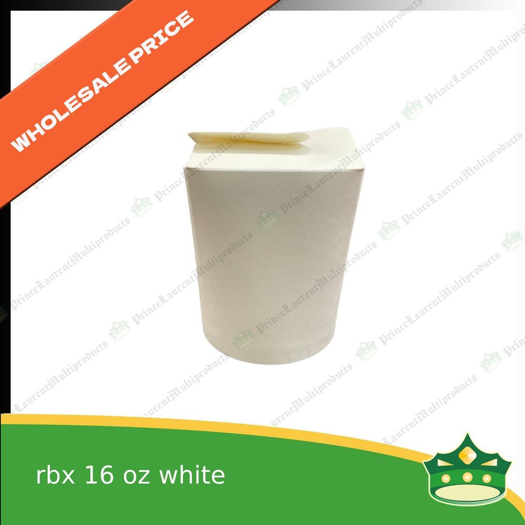 [1case] noodle box 16oz / noodle cup paper /rice in a box 470cc white with PE lamination for takeout