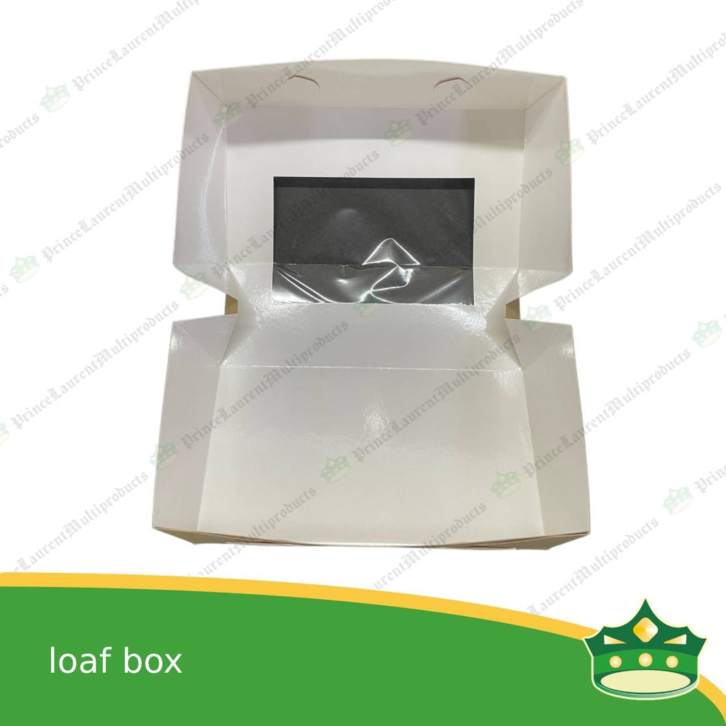 [20 pcs] loaf paper box with window for loaf bread pastry baked product