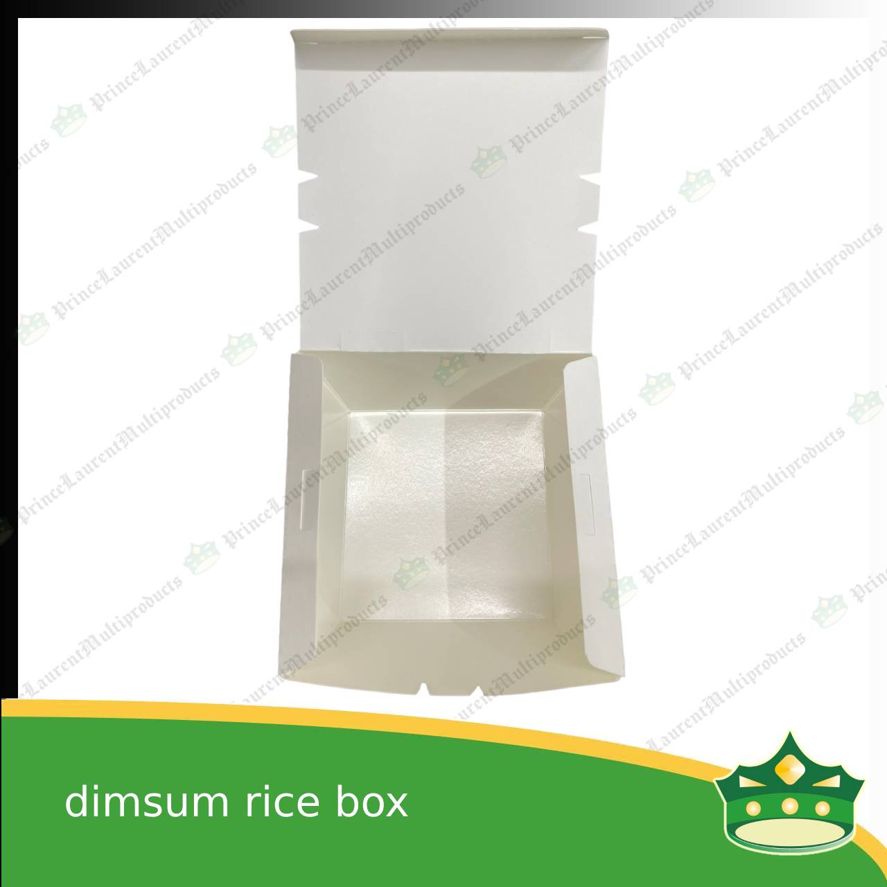 [25 pcs] paper dimsum rice box laminated white for take-out take home away meal pack for dimsum w/ rice or noodles