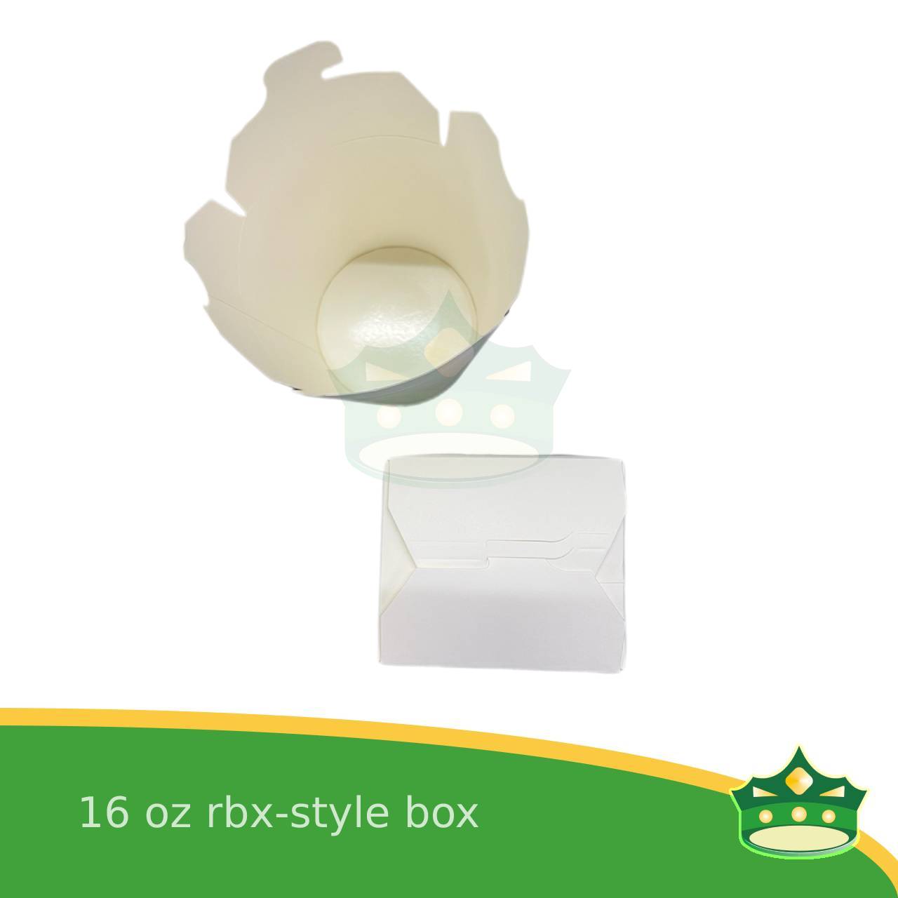 [50 pcs] noodle box / noodle cup paper /rice in a box 470cc white with PE lamination for take-outs of noodles, pasta, ricetoppings, meatballs and so much more