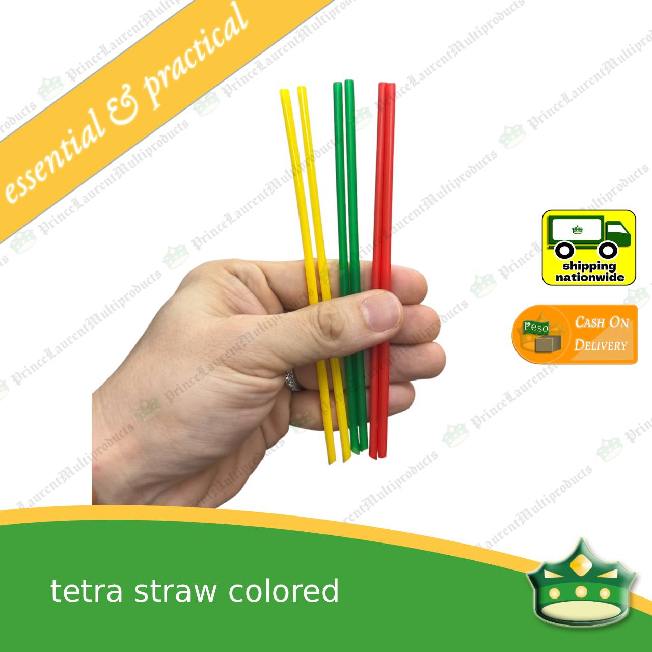 [1 kilo] tetra straw COLORED with sharp tip to puncture hole for sealed juice or as lollipop stick. ice cream stick, candy stick