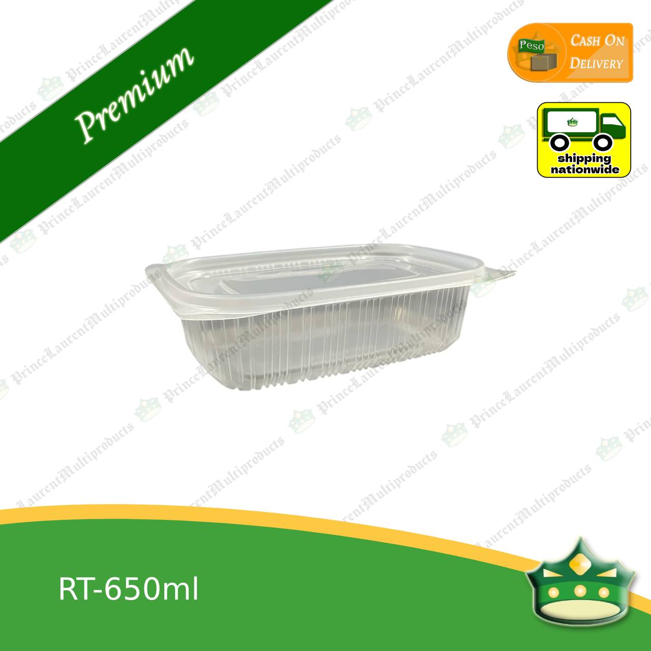 [50 pcs] unique microwavable rectangular container as food holders / takeout containers