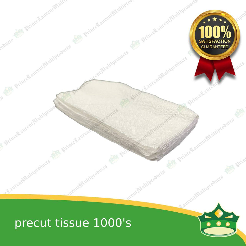 [1000 pcs] precut tissue MG pulp white for food & catering services, hospitality services, household uses