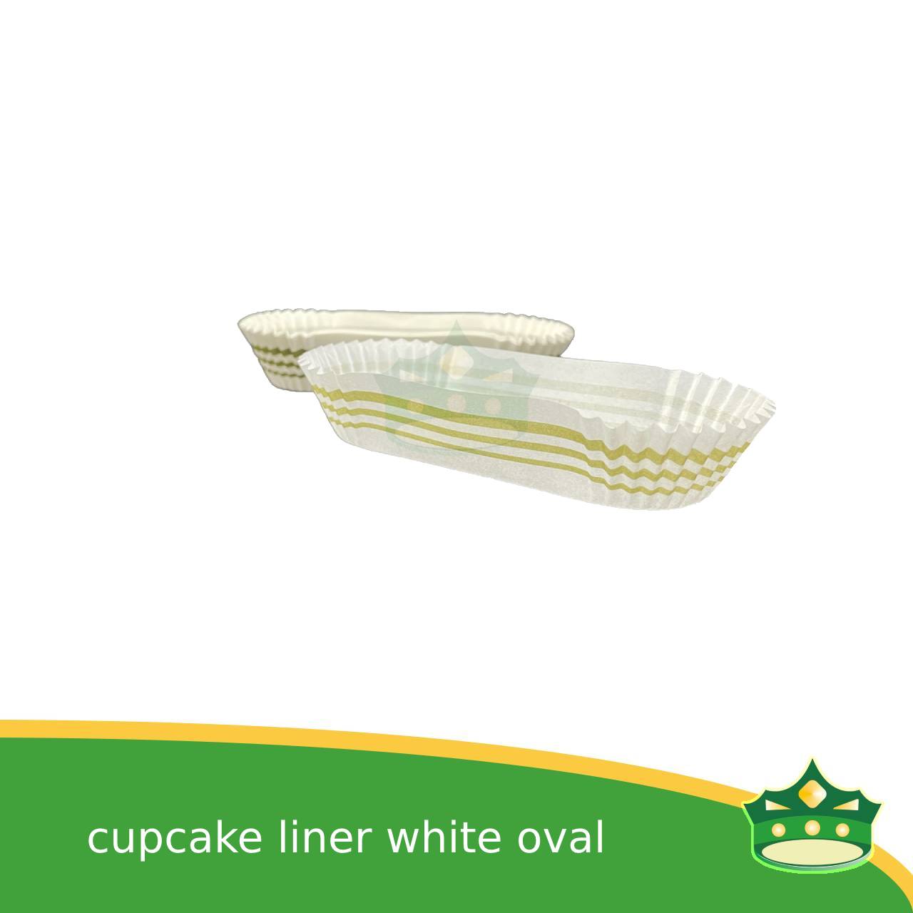 [1000 pcs] cupcake liner oval brown, white  for pastries,  tarts, cupcakes, eclairs, fudge bars
