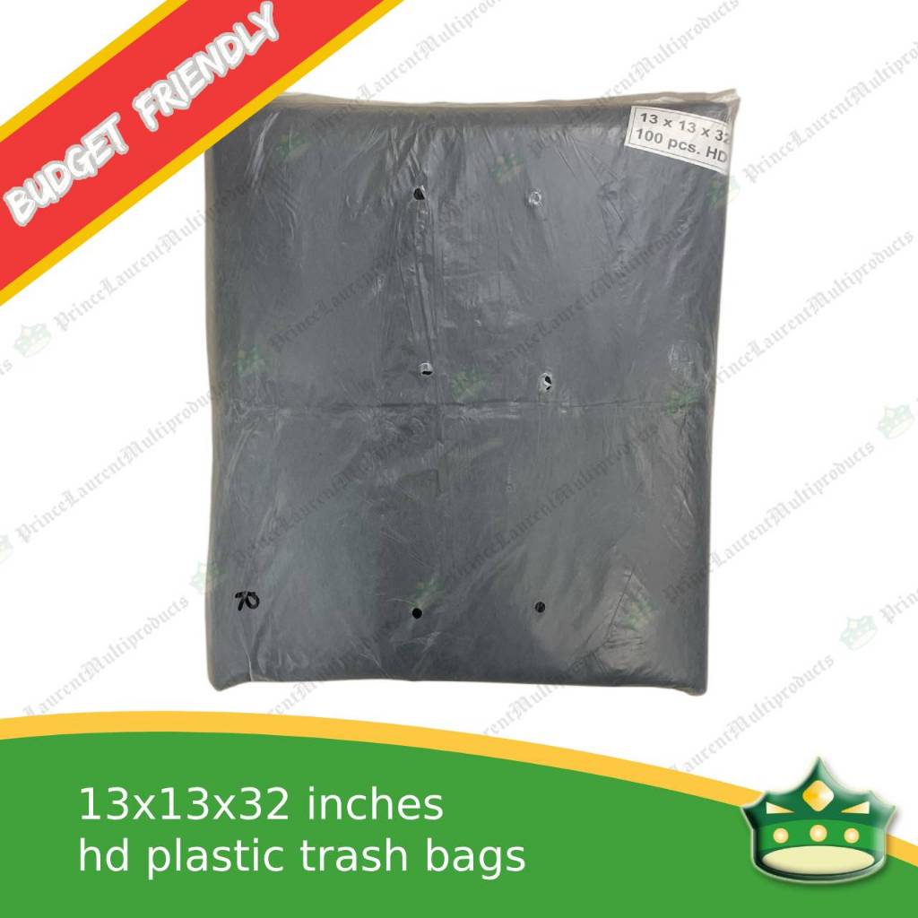 [100 pcs] Disposable Trash bags black for budget seekers