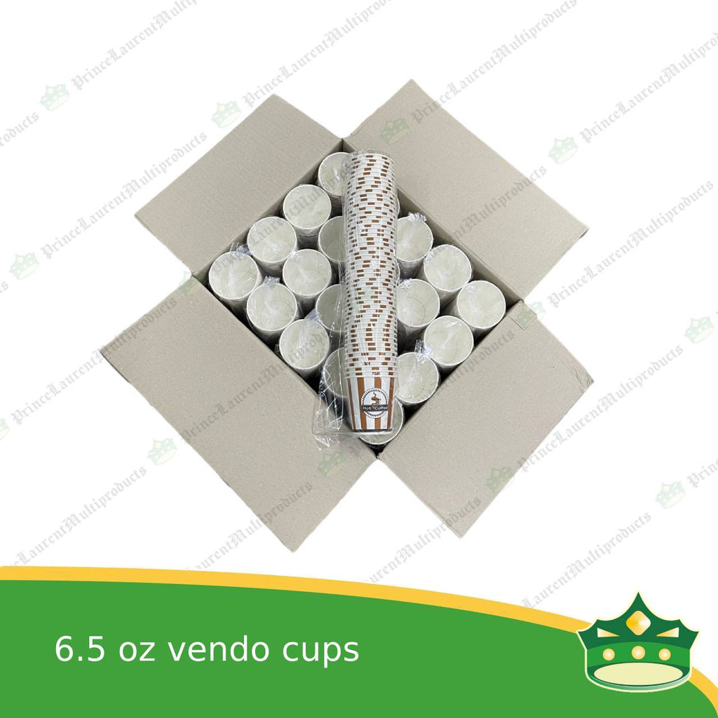 [1000 pcs] vendo machine paper cup 6.5 oz perfect fit compatible with coffee vending machine