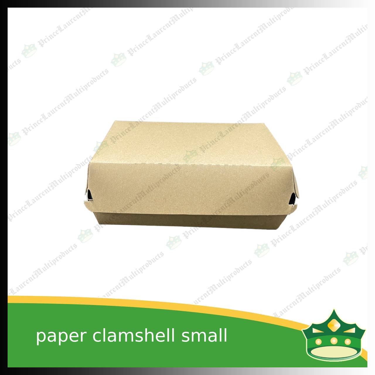 [50 pcs] paper clamshell small silver coated leak proof for take-out, packed meal, ulam viands, rice toppings, noodles, pansit, merienda
