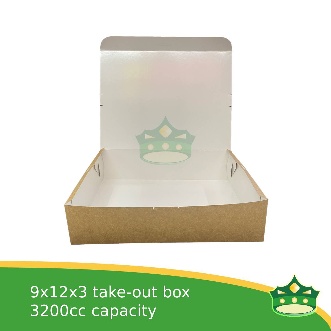 [20 pcs] jumbo paper take-out box 3200cc for large capacity catering, events, celebration