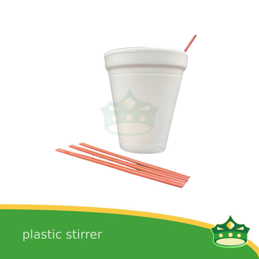 [500 grams] plastic stirrer red for coffee, tea, chocolate  and other hot beverages