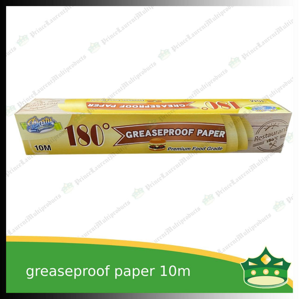 Greaseproof paper (exactly 10meter) roll, Baking paper (approx 5meter) aka Parchment Paper