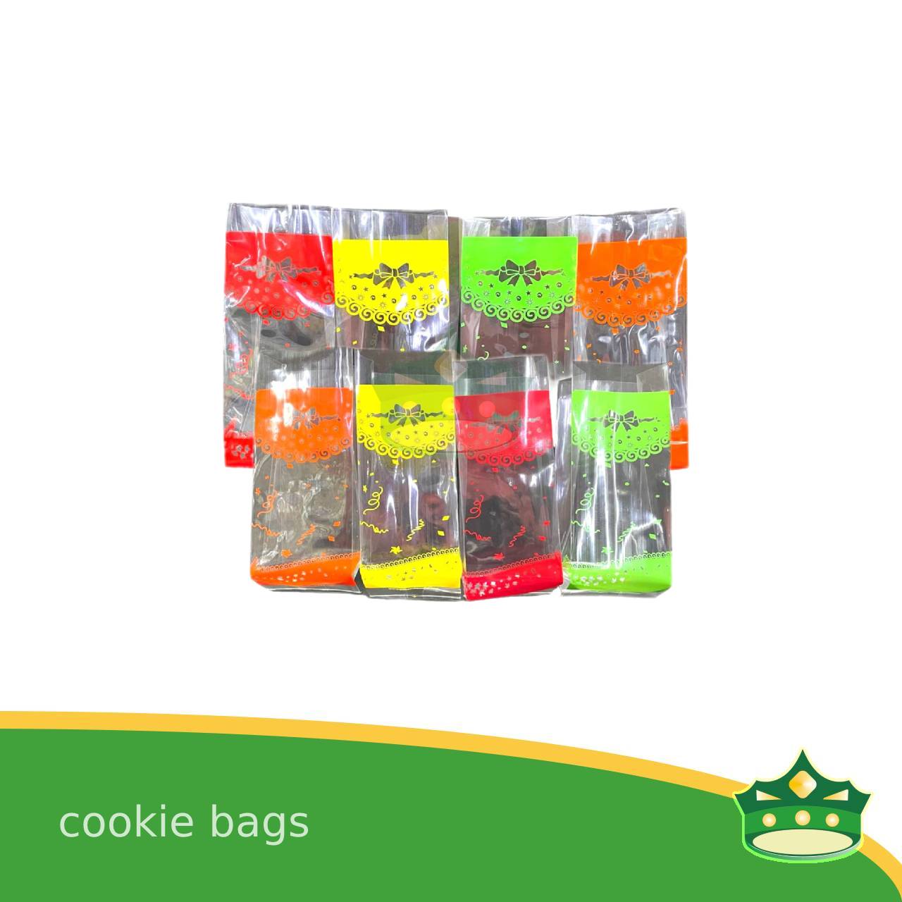 [100 pcs] cookie bag, sampalok bag, brownies bag, yema bag, pastries bag, packaging plastic bags with design