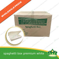 [600 pcs] paper spaghetti box laminated white for take-out take home away meal pack for spahetti noodes merienda ulam rice toppings
