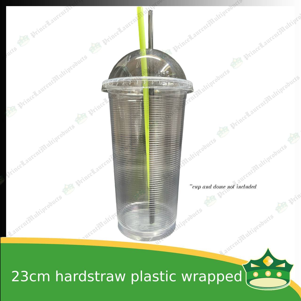 [100 pcs] individually wrapped plastic drinking straw 23cm hard straw with sharp pointed tip colored for cold drinks, smoothie, icetea, cold beverages, lemonade, fruit shakes, juices