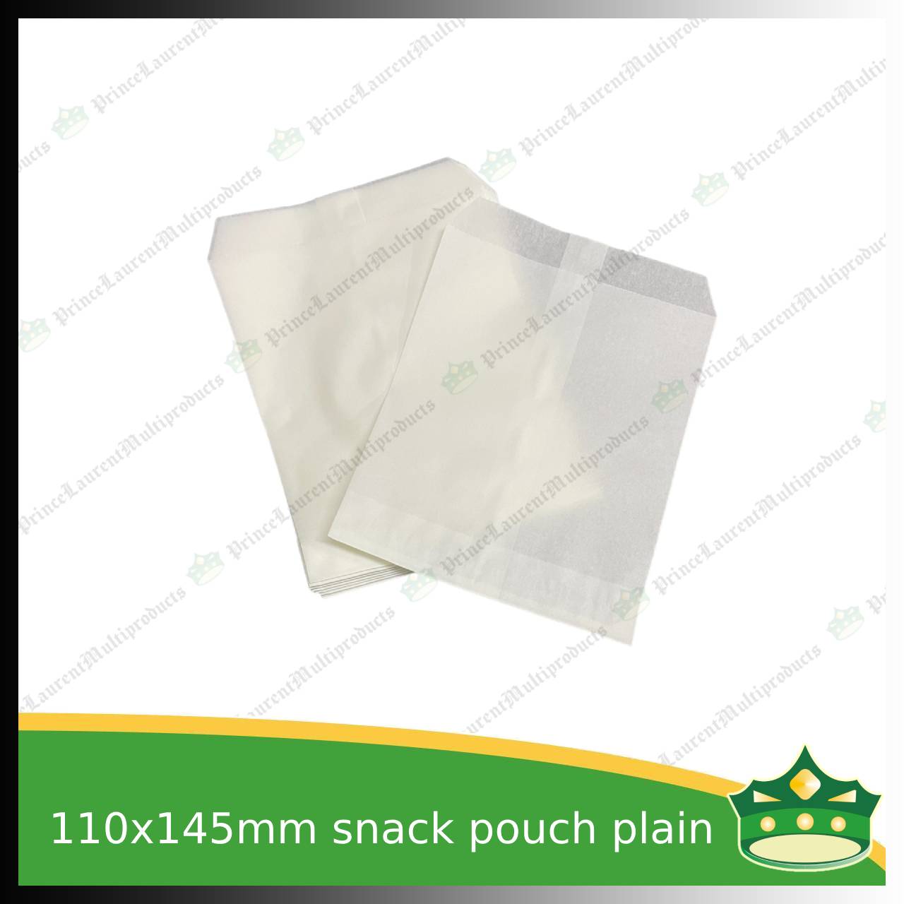 [100 pcs] Greaseproof paper bag with print for cookies, French fries, hotdog, chicken chops, fried squid, hash browns