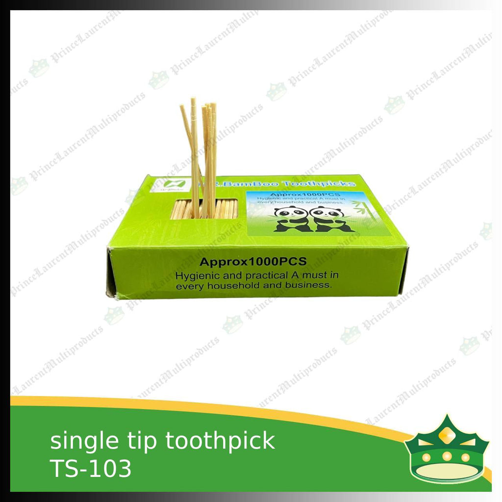 [1000 pcs] bamboo toothpick single tip for hygiene and practicality use in household or restaurant