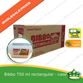 [300 pcs] Bibbo 750 ml rectangular microwavable container with lids for packed meals rice lunch wholesale