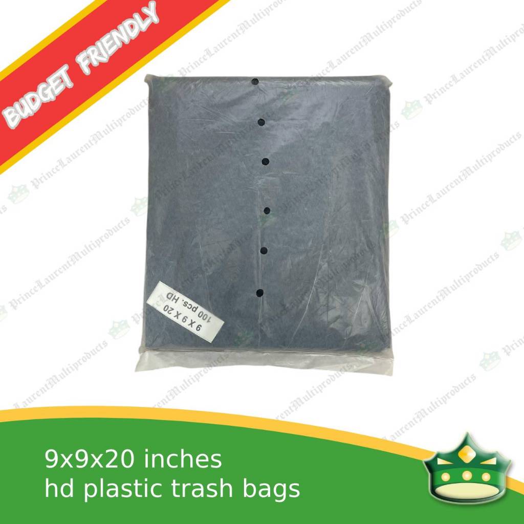 [100 pcs] Disposable Trash bags black for budget seekers