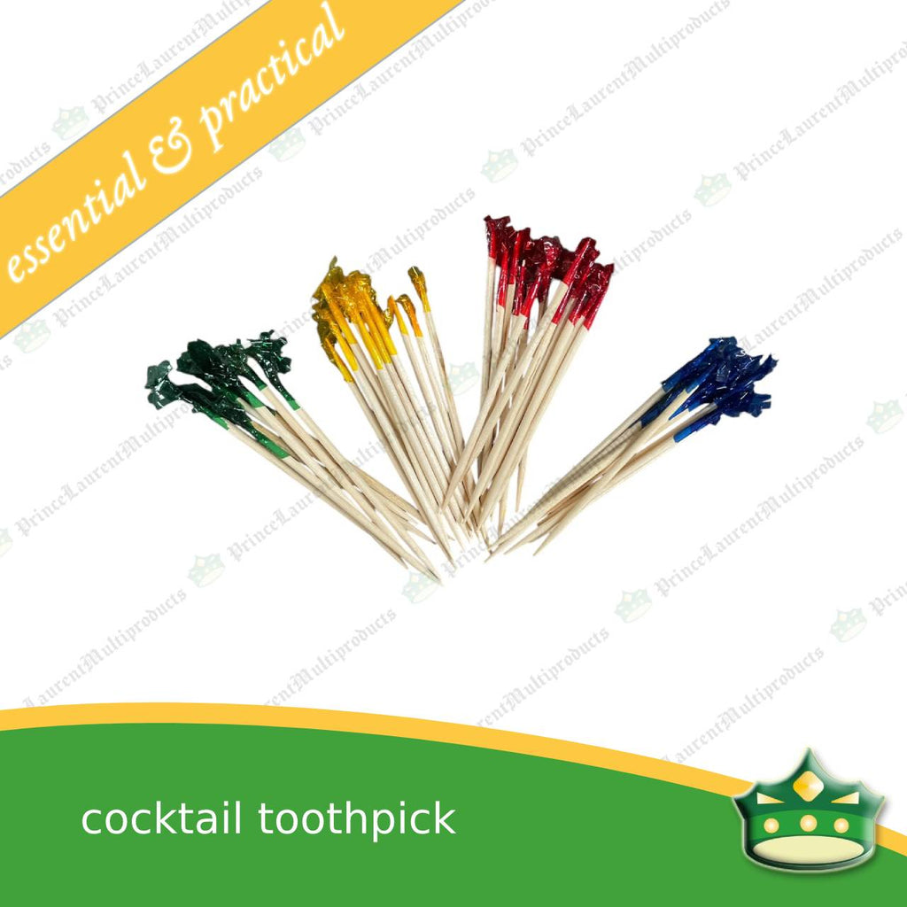 [200 pcs] cocktail toothpick for a good food presentation and aesthetics on sandwiches clubhouse and cocktail occasions