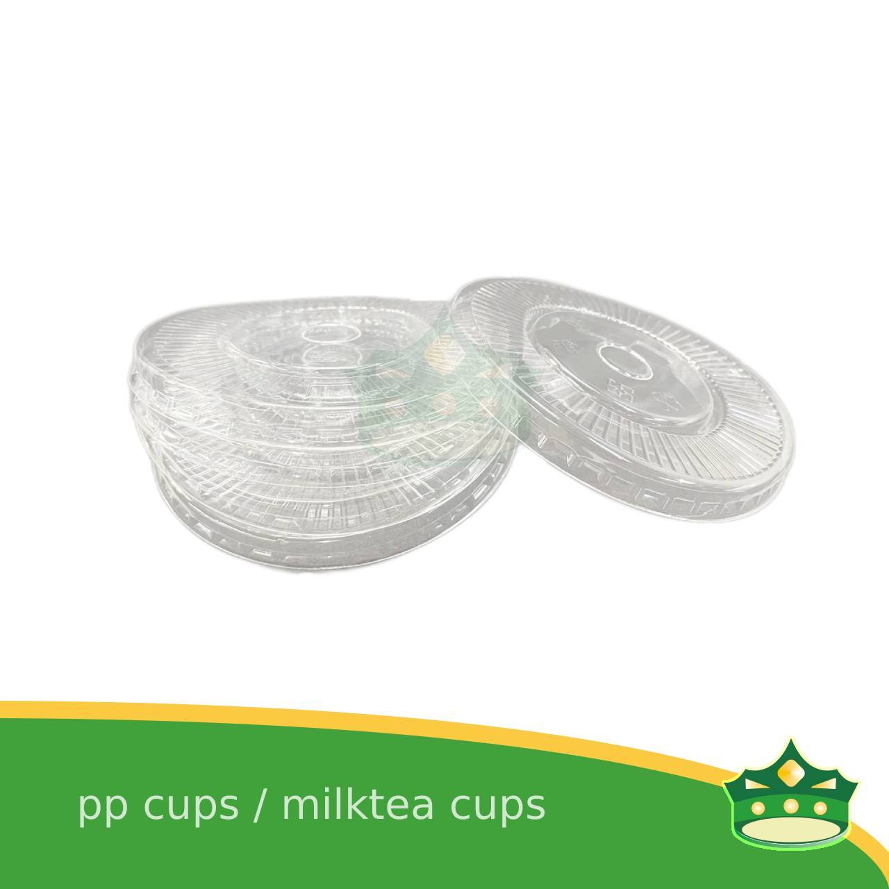[100 pcs] dome lid or flat lid 95mm for pp milktea cup lemonade cup iced coffee, fruit shakes and other cold beverages