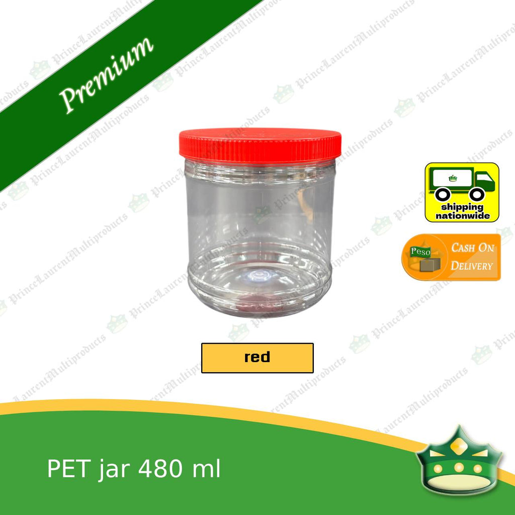 [1 pack] PET jar with screw cover (480ml / 730ml) as gift containers of delicacies, baked products