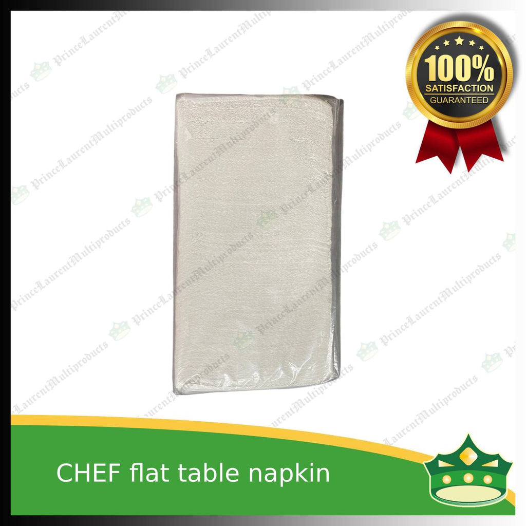 [5+1] flat table napkin MG pulp white for food & catering services, hospitality services, household uses