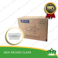 [300 pcs] IBOX brand re1000 CLEAR microwavable plastic rectangular containers take out for meals and other food products