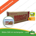 [300 pcs] Bibbo 500 ml rectangular microwavable container with lids for packed meals rice lunch wholesale