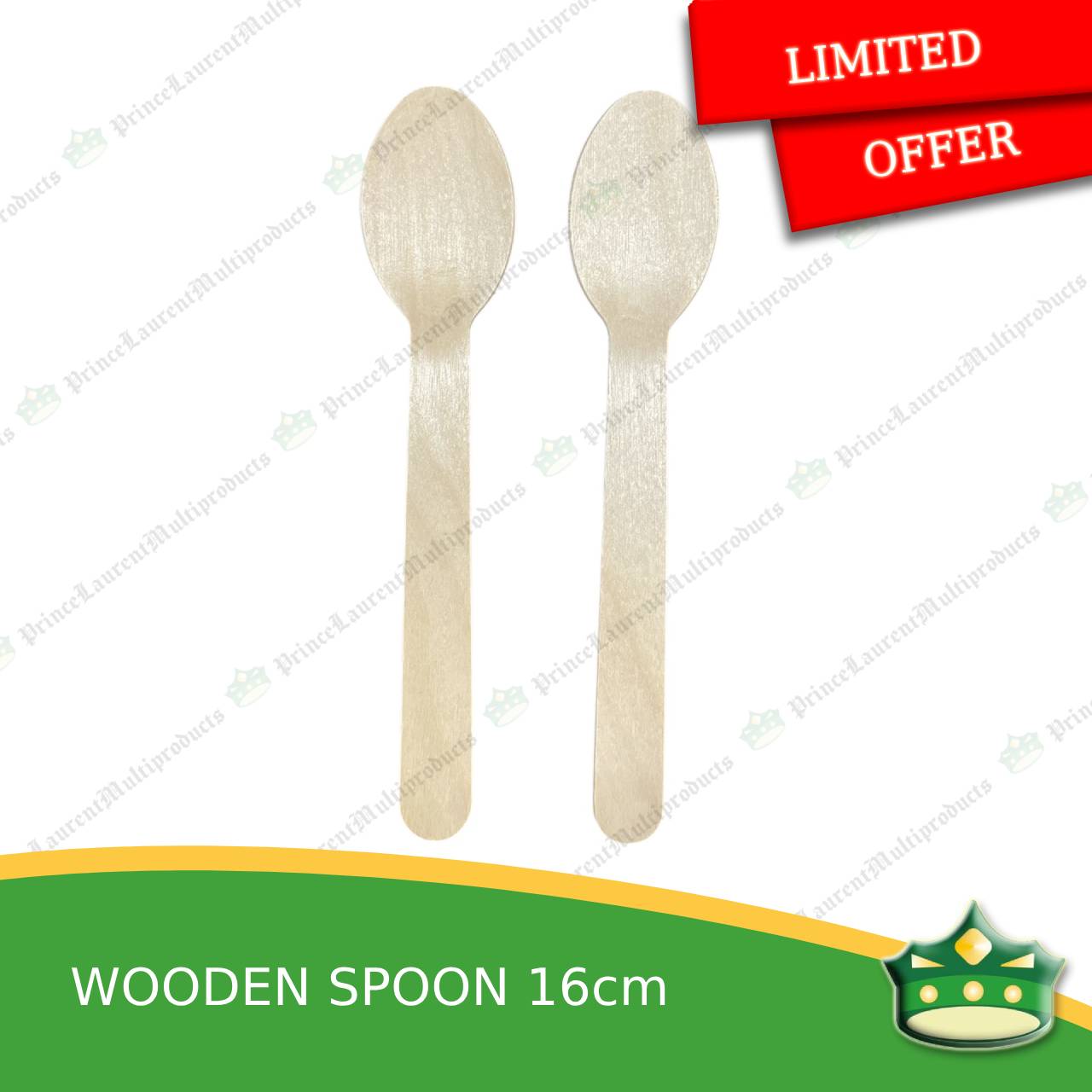 [25 pcs] wooden spoon, fork, spork combi disposable biodegradable cutleries for takeouts as utensils