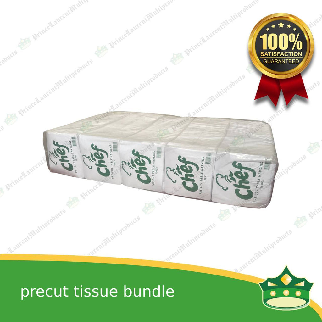 [5000 pcs] precut tissue MG pulp white for food & catering services, hospitality services, household uses
