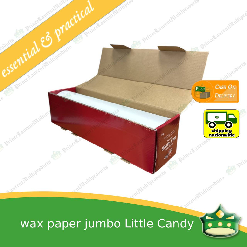 [1 roll] wax paper 30cm wide with cutter non-stick biodegradable for baking and wrapping