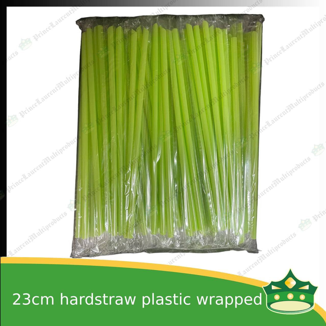 [100 pcs] individually wrapped plastic drinking straw 23cm hard straw with sharp pointed tip colored for cold drinks, smoothie, icetea, cold beverages, lemonade, fruit shakes, juices