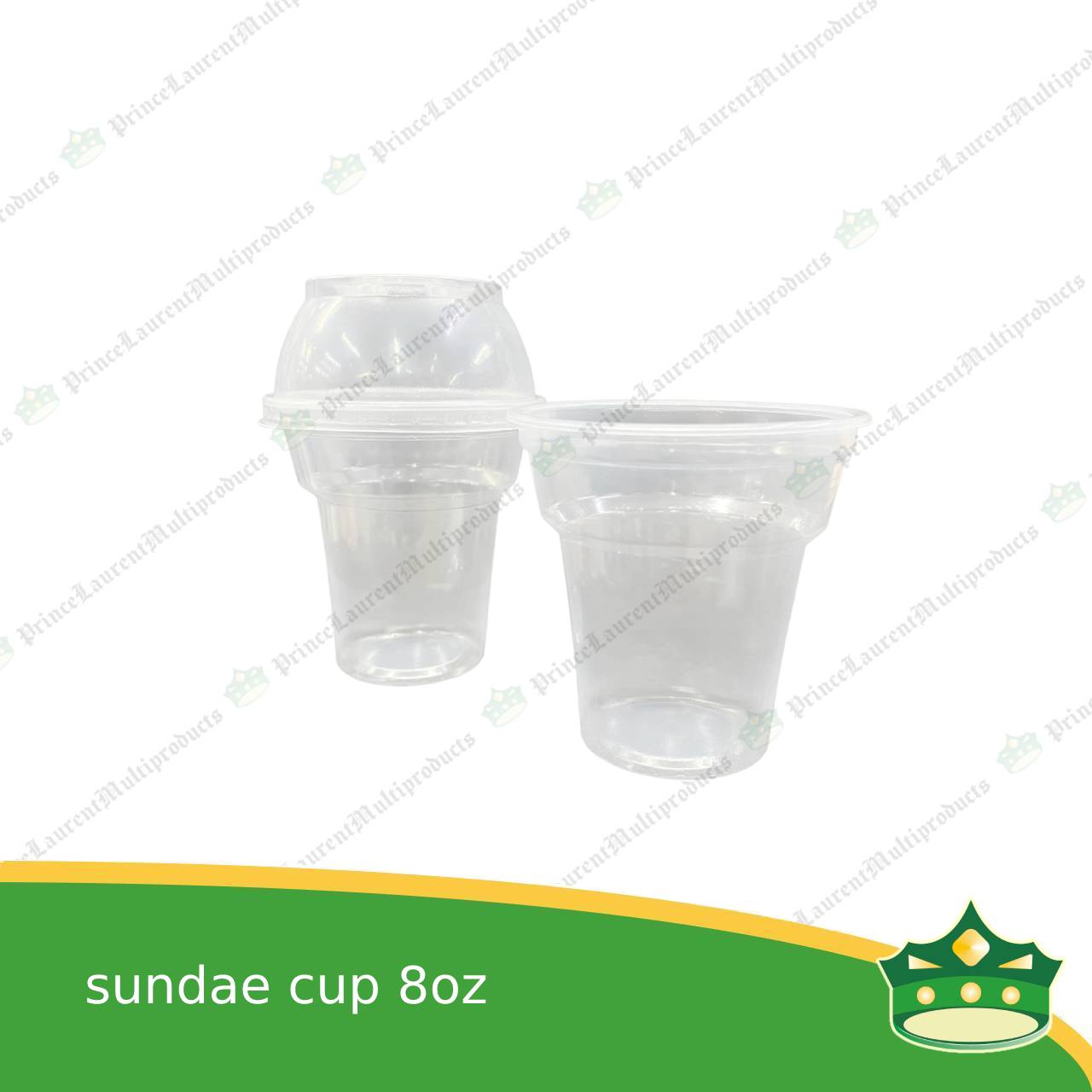 [100 pcs] sundae cup with or without lid for sundae, dessert, ice cream, yogurt, froyo, gelato, iced drink