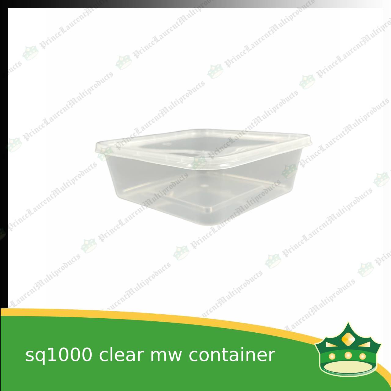 [10 pcs] sq1000 square microwavable container wide mouth for pastries or snacks