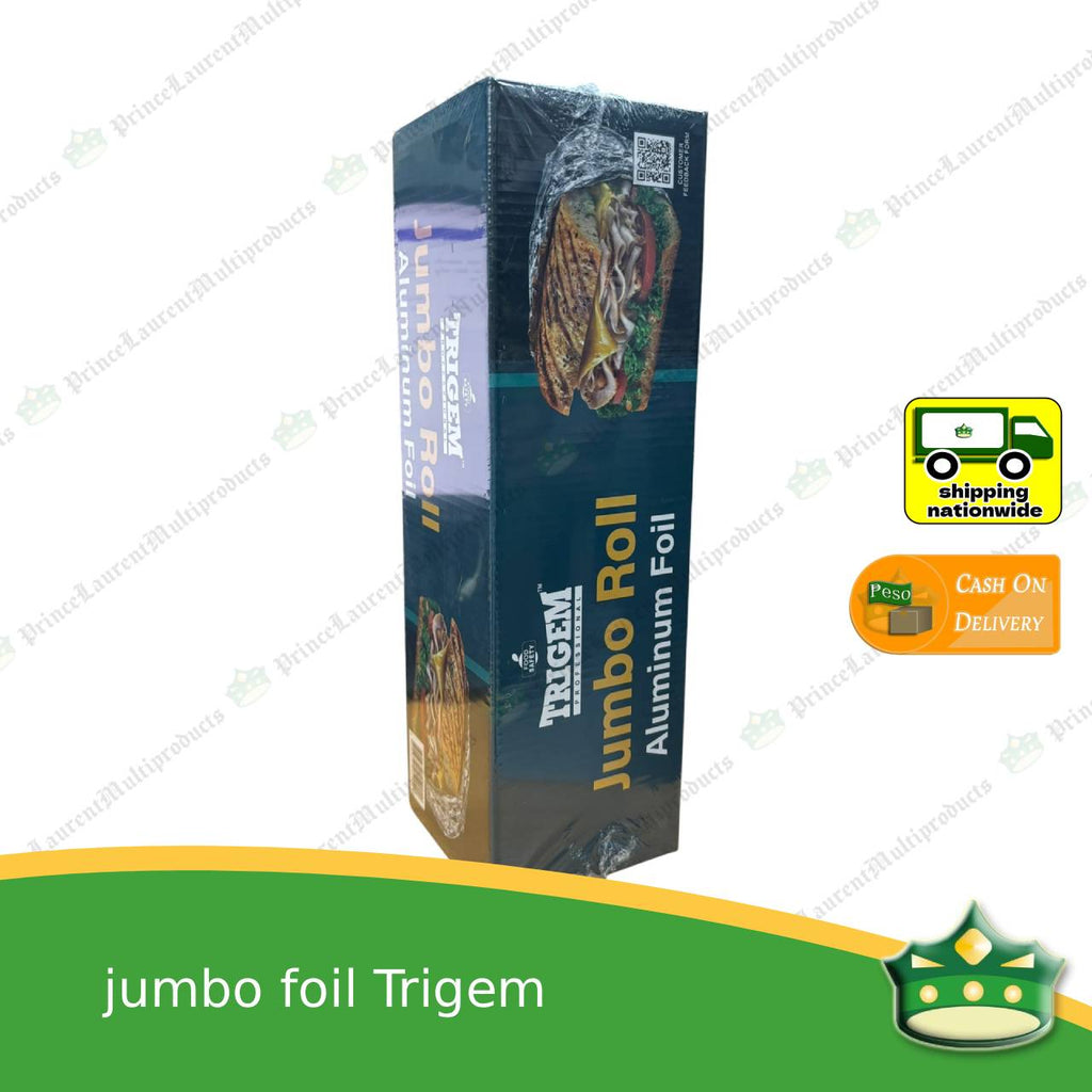 [1.6kg] jumbo aluminum foil (TRIGEM brand) for wrapping food, embotido, bangus, inihaw