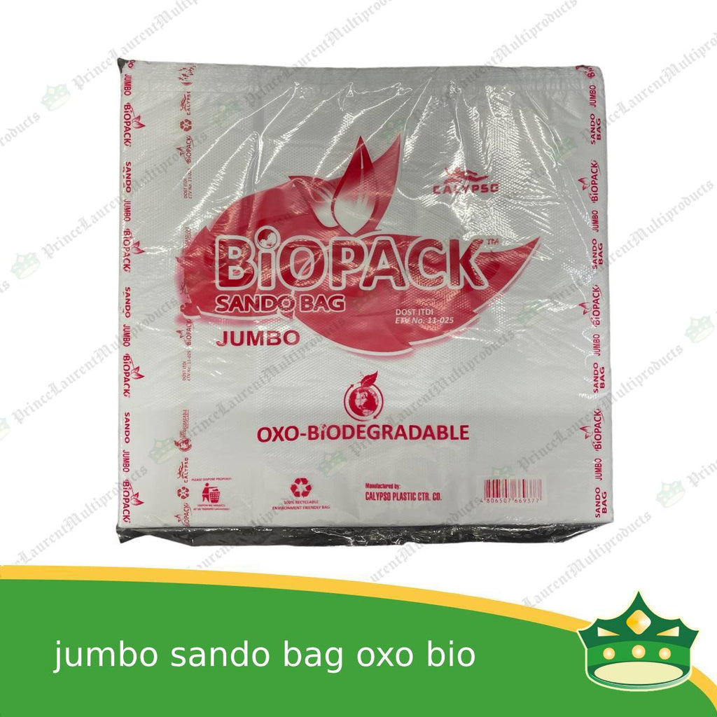 [50 pcs] sando bag bio bag white xxl or jumbo size (BIOPACK)