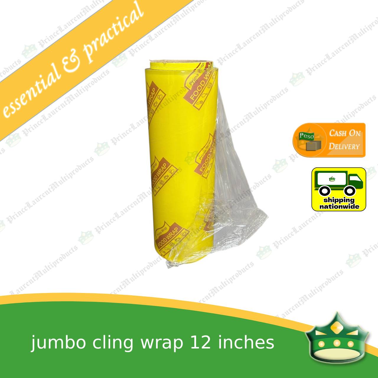 [1 roll] plastic polyvinyl wrap or cling wrap or food wrap PRIMAWRAP
