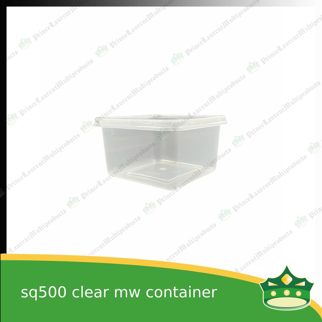 [10 pcs] sq500 square microwavable container for pastries or snacks