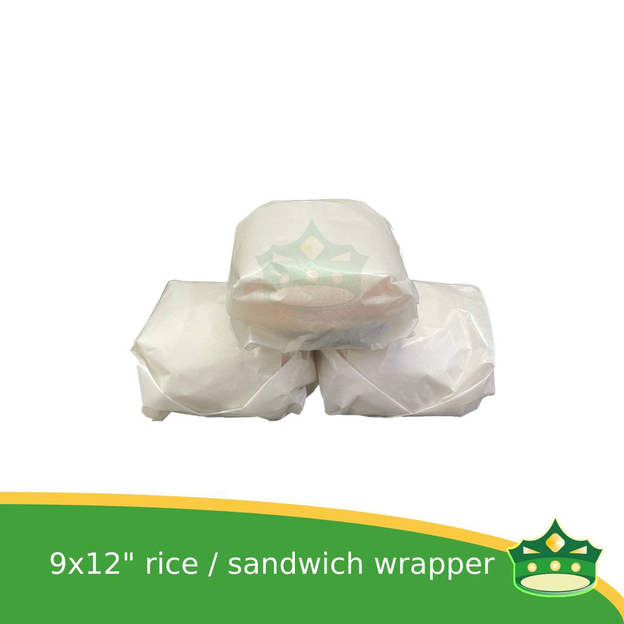 [100 pcs] paper wrapper sheet with lamination for rice, burgers, sandwiches or liner for food trays