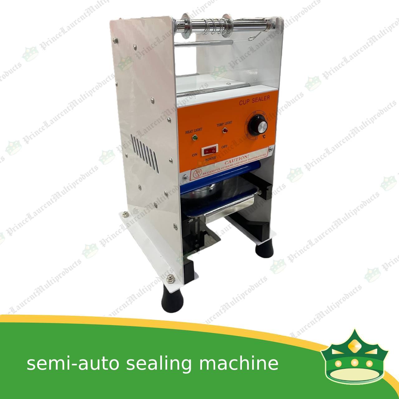 [1 unit] cup sealing machine semi-automatic without counter to seal 95mm mouth diameter cups or containers