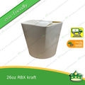 [1 case] noodle box 26 oz / noodle cup paper /rice in a box 770cc white with PE lam for takeout