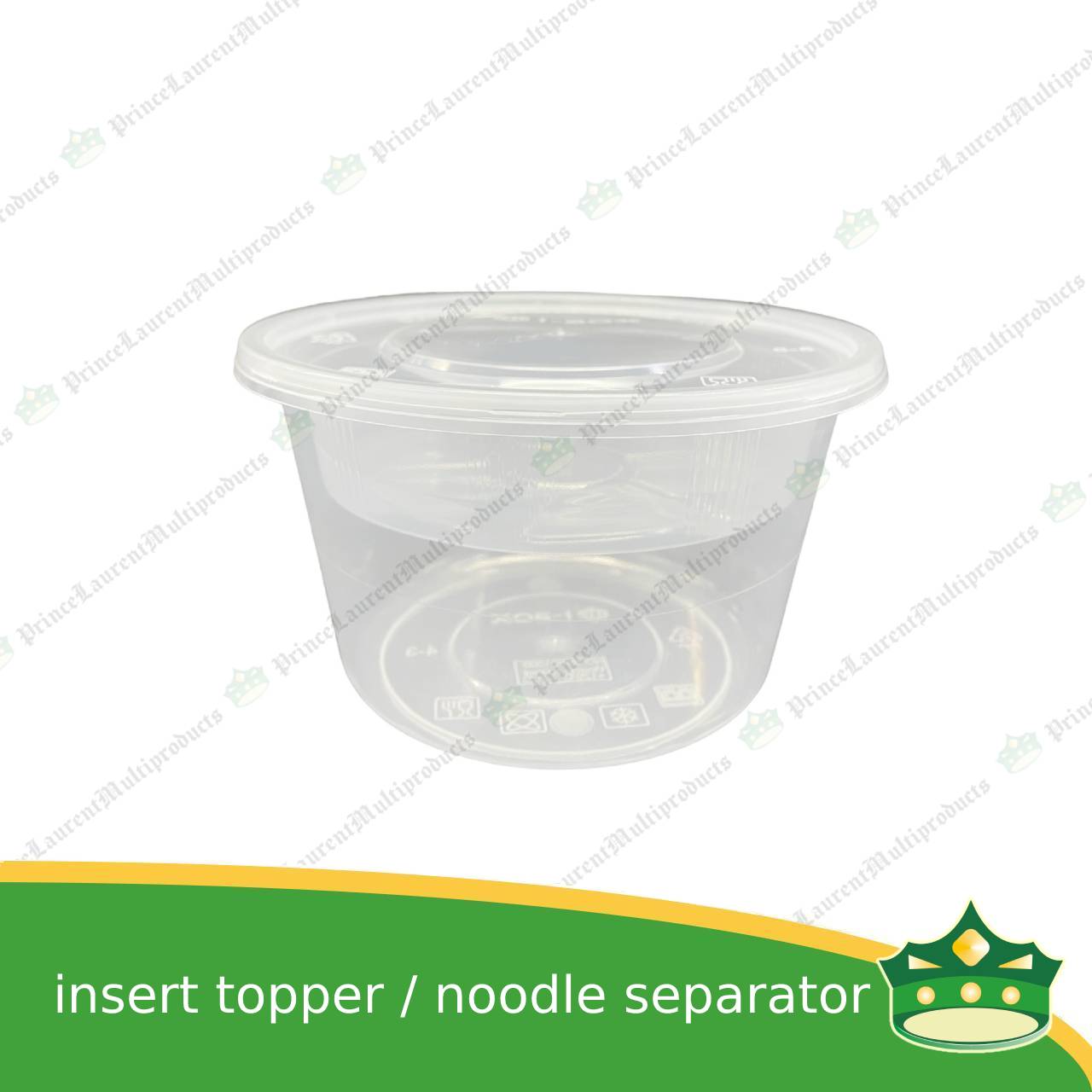 [50 pcs] insert bowl for microwavable bowl and paper bowl, great as ramen or noodle separator