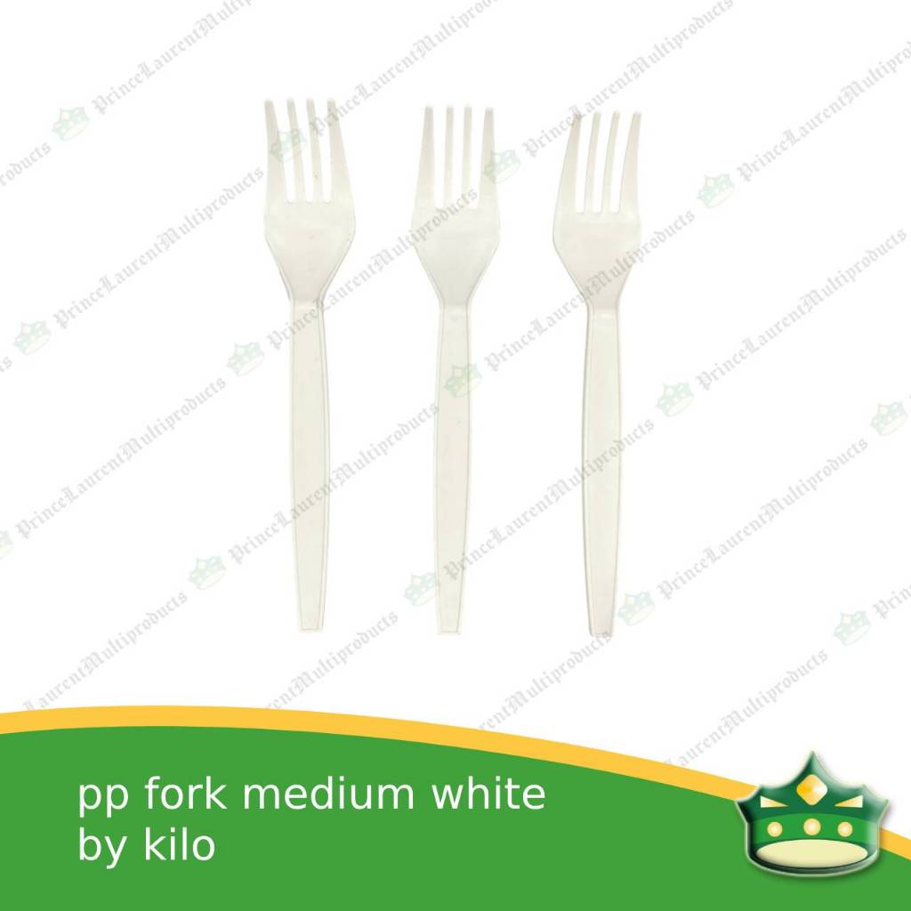 [1 sack=10kg] spoon/fork medium thick by sack low cost disposable plastic cutleries