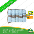[1pack=5rolls x 20s=100pcs] 20x30 Biodegradable plastic bags / biodegradable Hd bags / plastic labo
