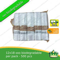 [1pack=5rolls x 100s=500pcs] 12x18 Biodegradable plastic bags / biodegradable Hd bags / plastic labo