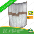 [1pack of 5rolls x 200pcs] 10x14 Biodegradable plastic bags / biodegradable Hd bags / plastic labo
